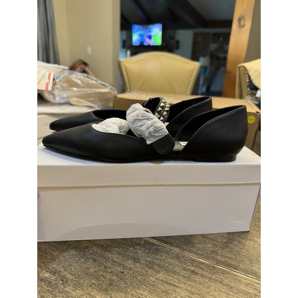 ballerina donna eco leather STEVE MADDEN PIXEL black shoe woman Size 8 - Picture 3 of 12